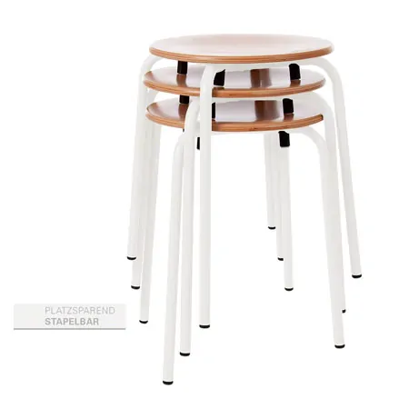 Gymnastics stool standard with wood seat,  35 cm