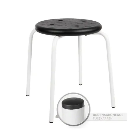 Standard multi-purpose stool with PU seat,  35 cm