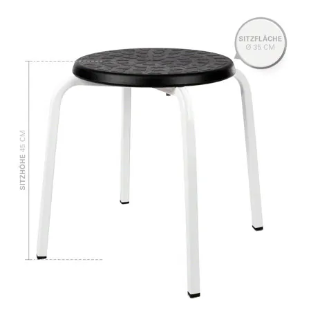 Exclusive multi-purpose stool with PU seat  34 cm