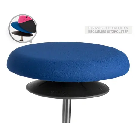 Ergo rocking stool maxi,  37 cm, blue