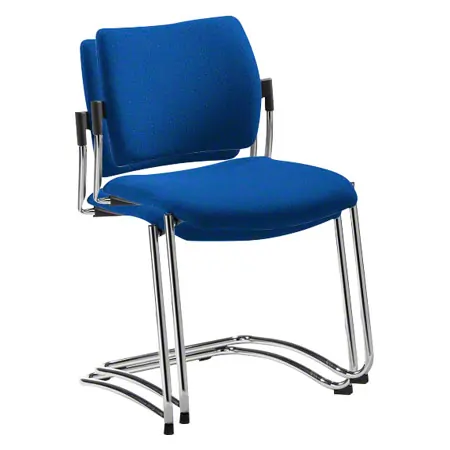 Cantilever chair with cushion