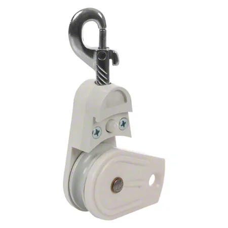 Deflection pulley with carabiner