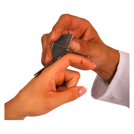 Finger Goniometer, leg length 9 cm, 0-180 