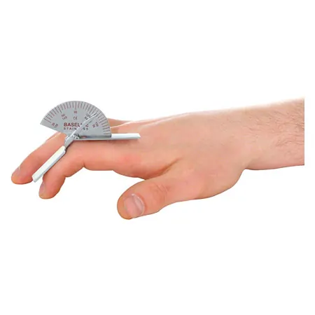 Baseline Finger Goniometer, leg length 9 cm, 0-180.