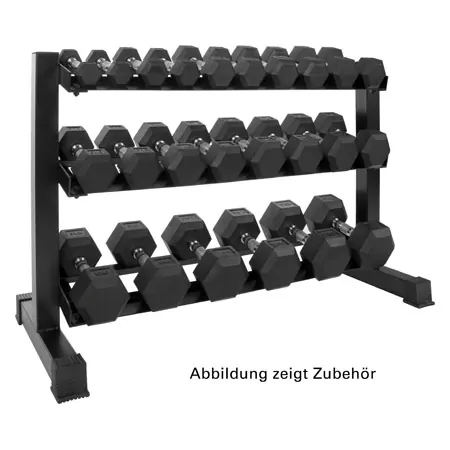 Compact dumbbell stand XL 3 steps, 119x50x76 cm