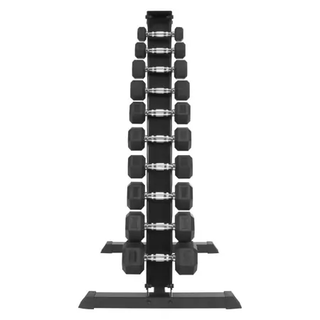 Dumbbell Stand Set with 10 pairs of dumbbells, 1-10 kg, LxWxH 74x62x128 cm