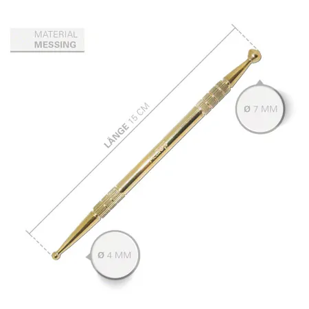 Acupressure pen set, 3 pcs, 13 cm,  2.5 / 4.5 mm +  3 / 6 mm, 15 cm,  4 / 7 mm