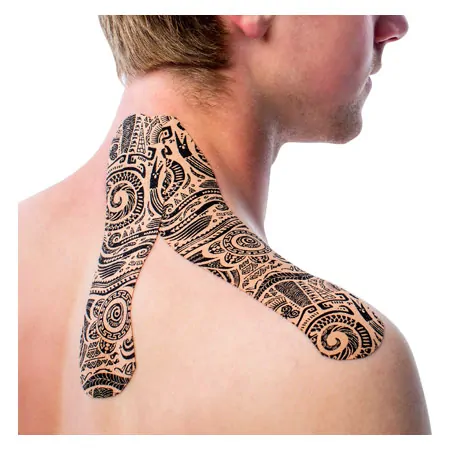 MyCureTape Tattoo Rebel 3 rolls  2,5 m x 5 cm, Art Tattoo, black, beige