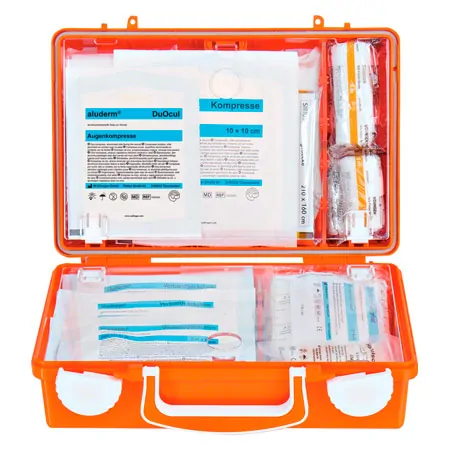 First Aid Case Quick according to DIN 13157, incl. Wall Mount