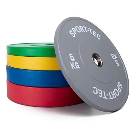 Weight plate Olympia Bumper Plate, 50 mm, 15 kg, yellow