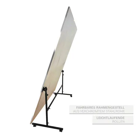 Light mirror, WxH 100x175 cm, mobile and swivelling