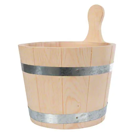 Sauna-set, water bucket + ladle, 3-pcs.
