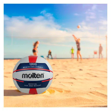 Molten Beach Volleyball Replica Leisure Ball V5B1500-WN, Size 5