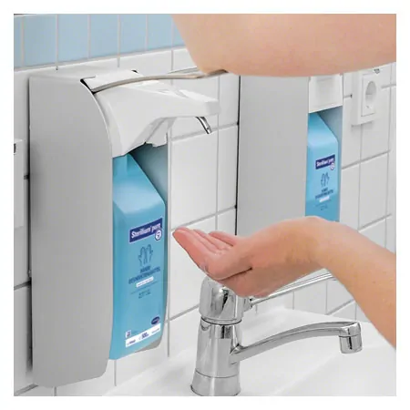 Disinfectant dispenser set Euro dispenser 1 with arm lever, incl. 2x Sterillium Pure 500ml