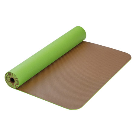 AIREX yoga mat CALYANA Advanced, LxWxH 185x65x0,5 cm, lime greenut brown