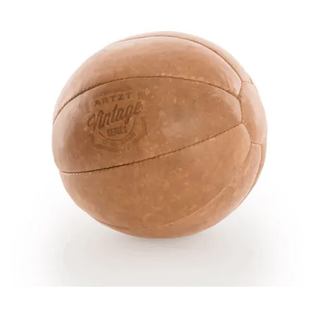 ARTZT Vintage Series leather medicine ball, 1.5 kg