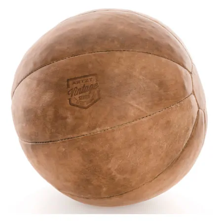 ARTZT Vintage Series leather medicine ball, 4 kg