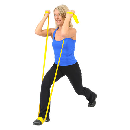 ARTZT vitality latex-free exercise band, 25 x 8 cm, lightweight, yellow