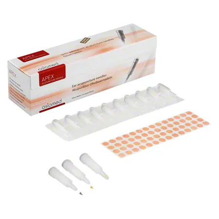 Acupuncture permanent needles with application tube, 96 pieces