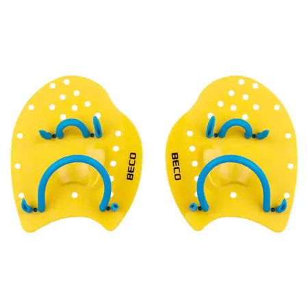 BECO Power Paddles swimming trainer, size S, pair, yellow