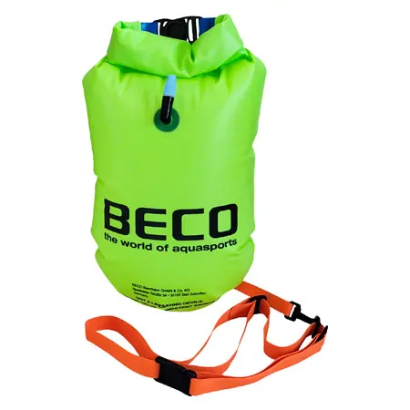 BECO inflatable swimming buoy and drybag