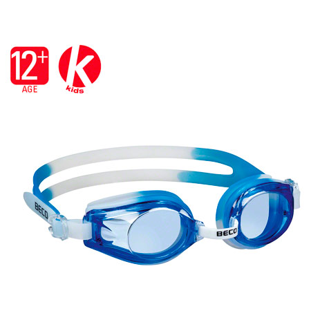 Green/Black frame Beco Kids Rimini Swim Goggles Clear Lens 