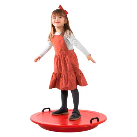 Balance board made of plastic,  76 cm, red