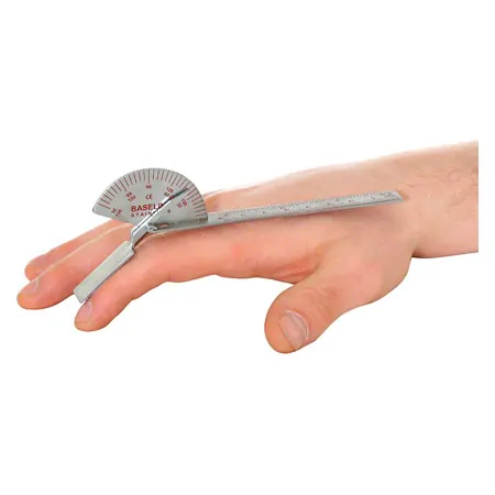 Baseline Finger Goniometer, leg length 15 cm, 0-180.