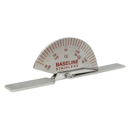 Baseline Finger Goniometer, leg length 9 cm, 0-180.