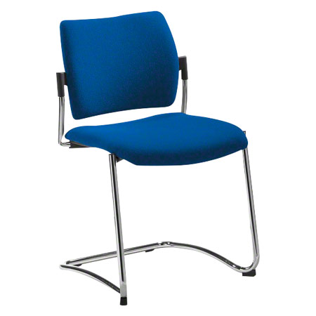 Cantilever chair with cushion