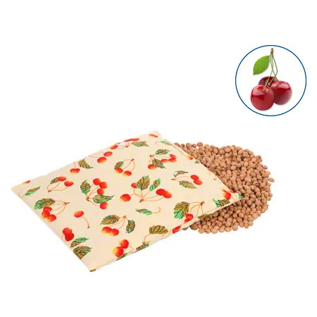 Cherry stone bags with cotton cover large 26x23 cm