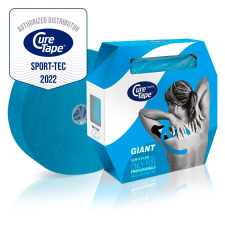 CureTape Giant Classic, 31.5 m x 5 cm, water resistant, blue