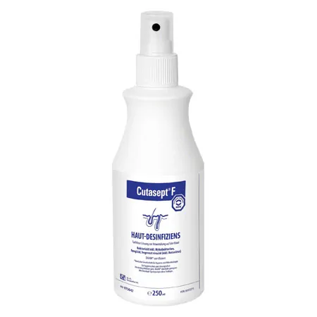 Cutasept med F skin disinfectant, 250 ml over head spray bottle