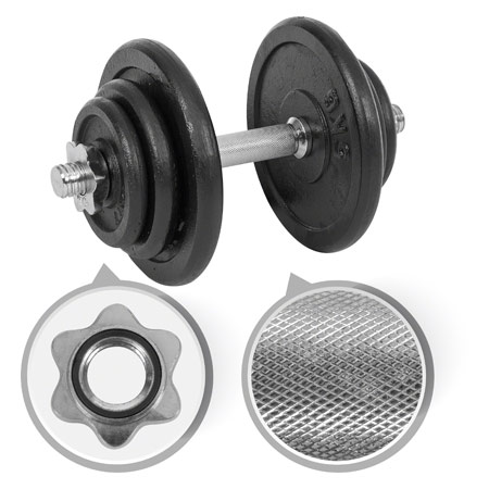 Dumbbell-set, 20 kg, 7-pcs.