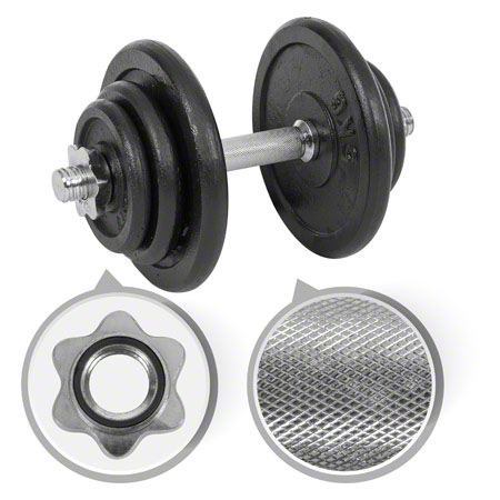 Dumbbell-set, 20 kg, 9-pcs.