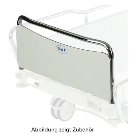 End of the bed 90 cm, chrome for Lojer hospital bed