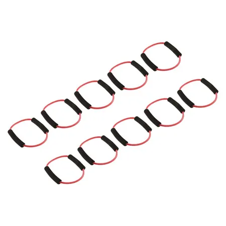 Fitness ring, thick, red, set of 10