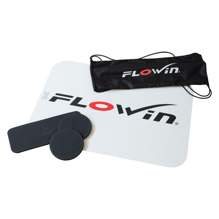 Flowin fitness training mat incl. bag and sliding pads