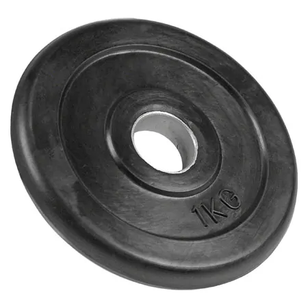 Get-Fit weight plate made of rubber,  3 cm, 1 kg, 1 piece