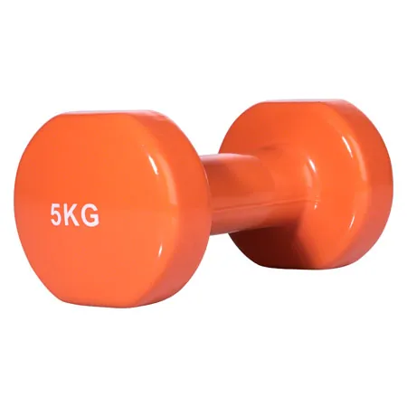Hand-held dumbbells, 5 kg, orange, one piece