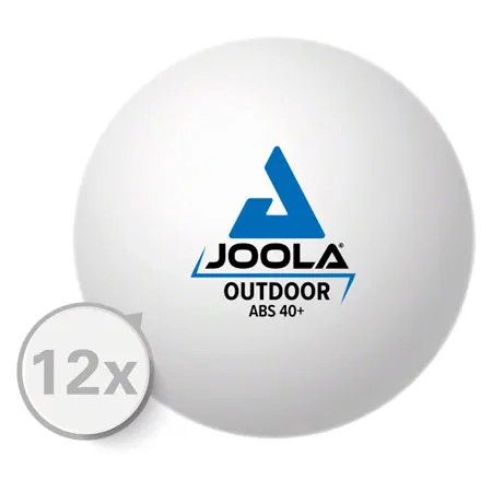 Joola table tennis balls Outdoor 40 +,12 pieces, white