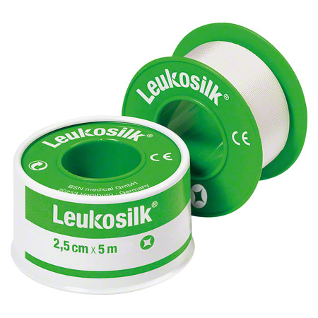 Leukosilk roll plaster, 5 m x 2,5 cm, 1 piece buy online