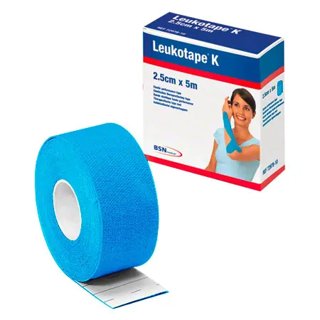 Leukotape K, 5 m x 2.5 cm, blue
