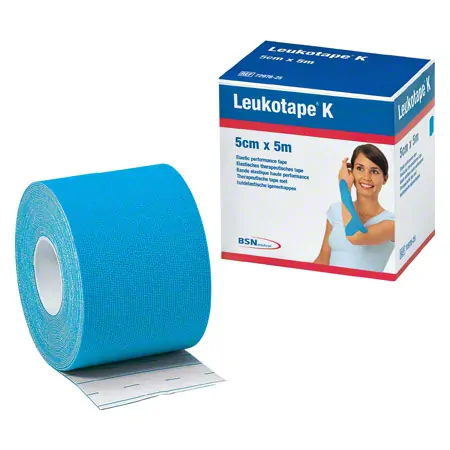 Leukotape K, 5 m x 5 cm, light blue