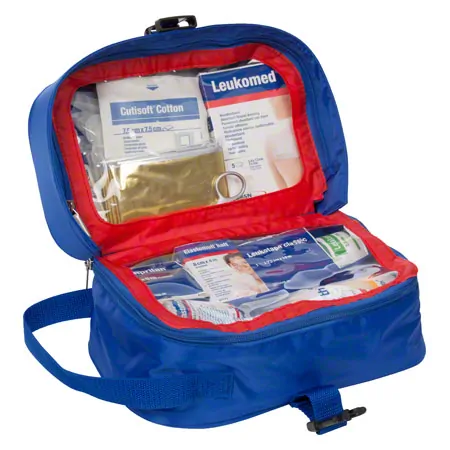 Leukotape sports bag with contents, 24-piece