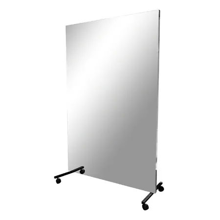 Light mirror, WxH 100x175 cm, mobile and swivelling