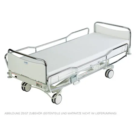 Lojer hospital bed ScanAfia XS 480, Trendelenburg, chrome frame