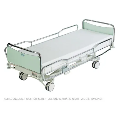 Lojer hospital bed ScanAfia XS 490, Trendelenburg, chrome frame