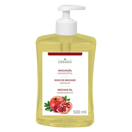 Massage Oil Pomegranate with push down dispenser, 500 ml