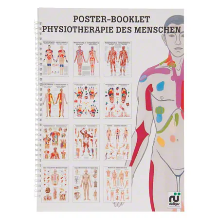 Mini poster booklet - Human physiotherapy - , LxW 34x24 cm, 12 posters